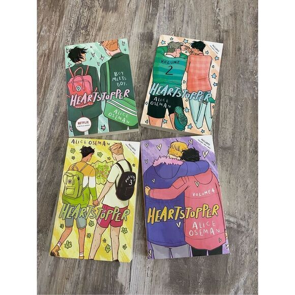 Heartstopper Book Set 1-4 Alice Oseman Open Box Lot 1 - Picture 2 of 5